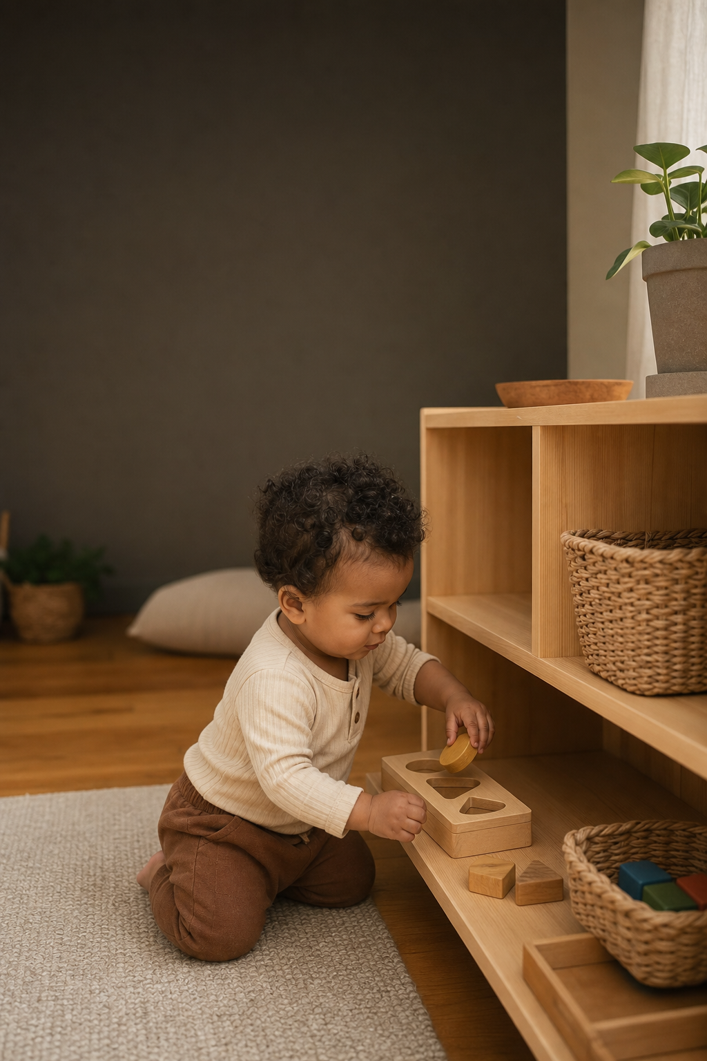 Toddler at play during the 19-21 months stage
