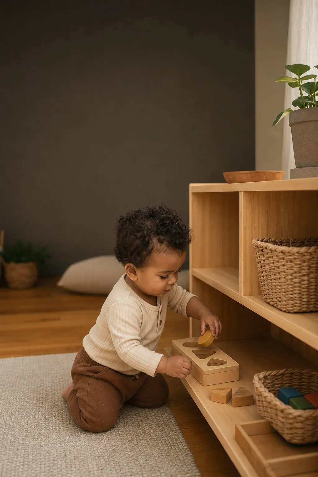 Toddler at play during the 19-21 months stage