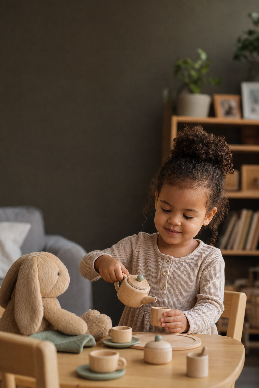 Toddler at play during the 31-33 months stage